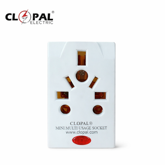Clopal Multi Plug & Socket with Fuse Protection