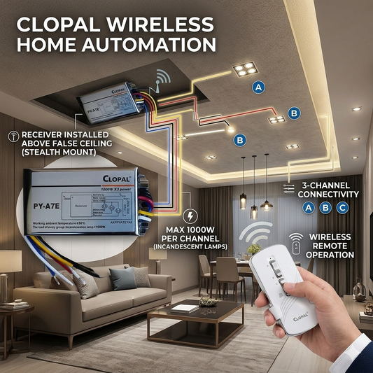 Clopal 3 Lights Remote Control Switches Make Your Lights Remote Control