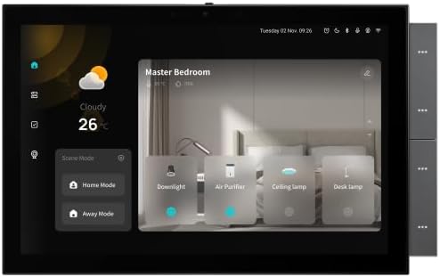 Clopal 10-Inch Smart Touch Screen Control Panel | WiFi & ZigBee Hub | Tuya Home Automation Dashboard with Alexa