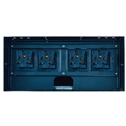 Flip up Tabletop Brush Connectivity Technology Box – Black & Silver