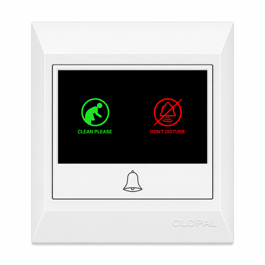 Clopal Do Not Disturb and Clean Up Room Indignation with Bell Press Button