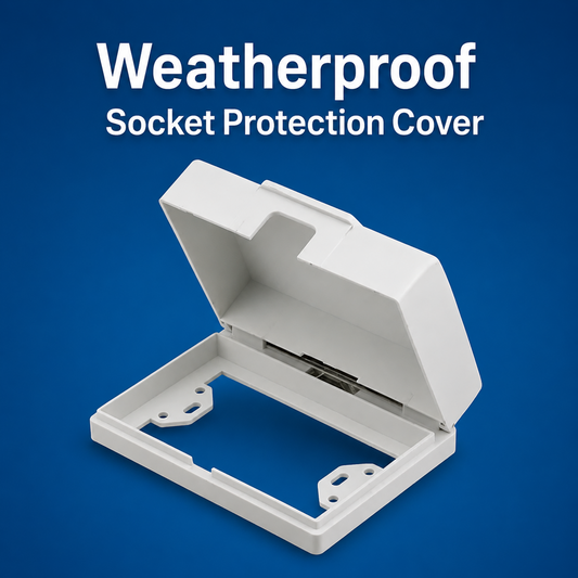 Clopal Weatherproof Socket Protection Cover - Color White