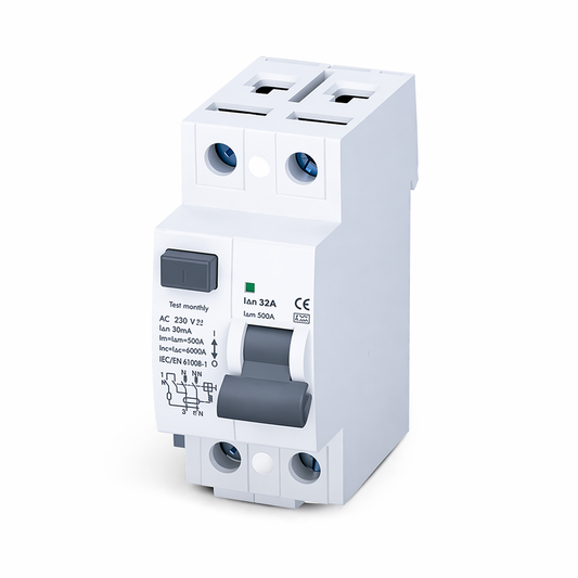 Clopal 32A Double Pole Earth Leakage Safety Protection Circuit Breaker