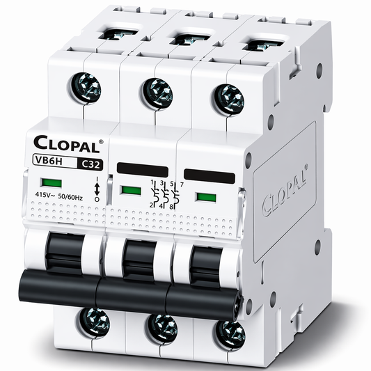 Clopal 32 Amp Safety Circuit Breaker Three Pole