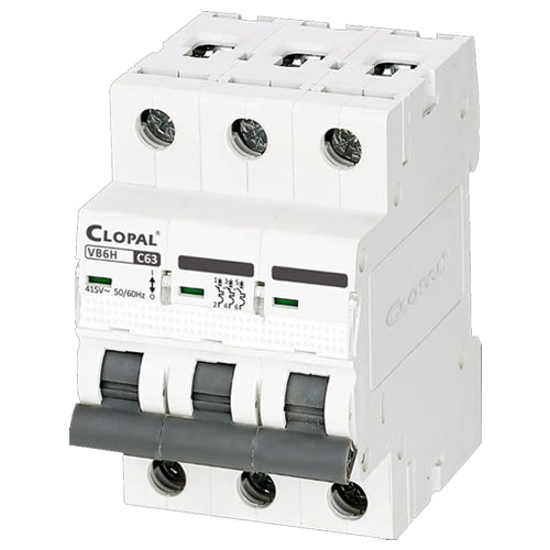 Clopal 63 Amp Safety Circuit Breaker Three Pole