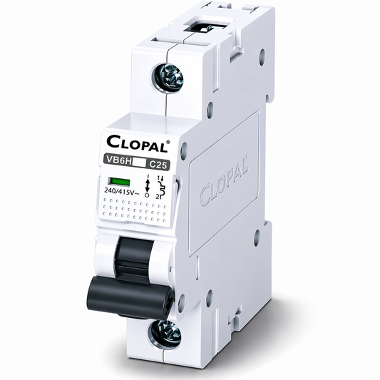 Clopal 25 Amp Safety Circuit Breaker Single Pole