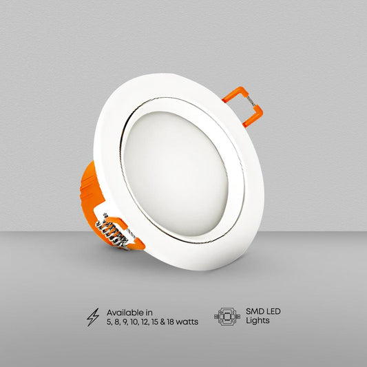 Clopal Led Light 5 watts SMD Downlight Round Light V-220 - White