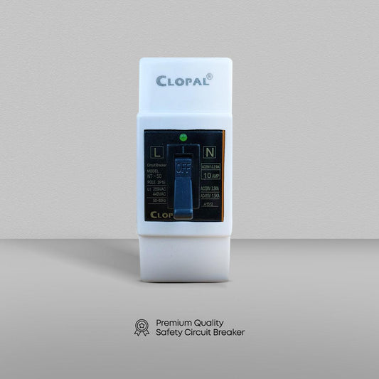 Clopal Double Pole Safety Circuit Breaker with LED 10, 15, 20, & 30A - Brand Quality Product