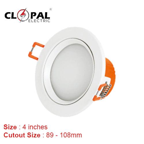 Clopal Led Light 9 watts SMD Downlight Round Light V-220 - Warm & Natural
