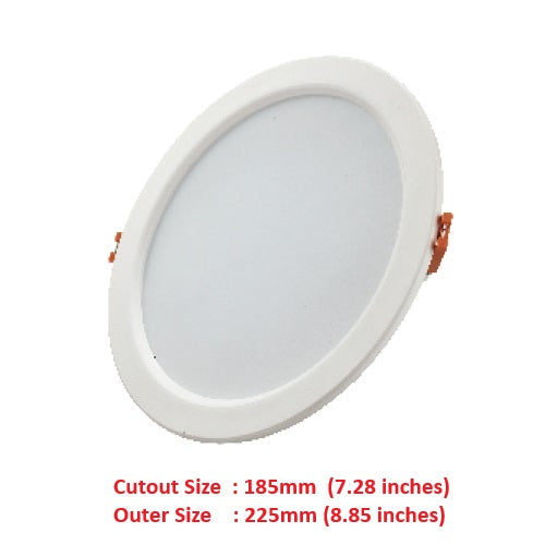 Clopal Led Light 18 watts SMD Downlight Round Light V-220 - Warm & Natural