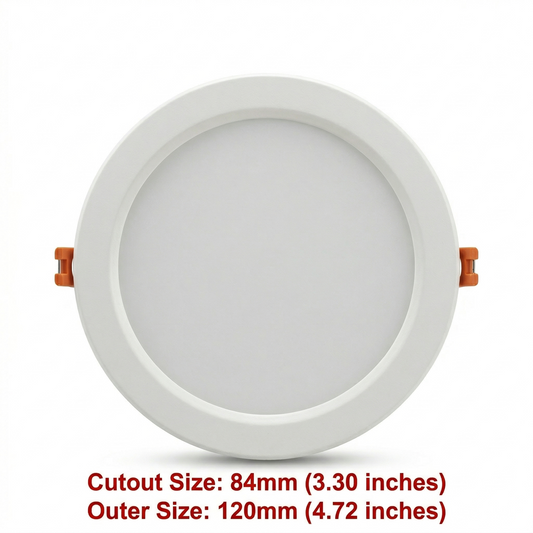 Clopal Led Light 8 watts SMD Downlight Round Light V-220 - Warm
