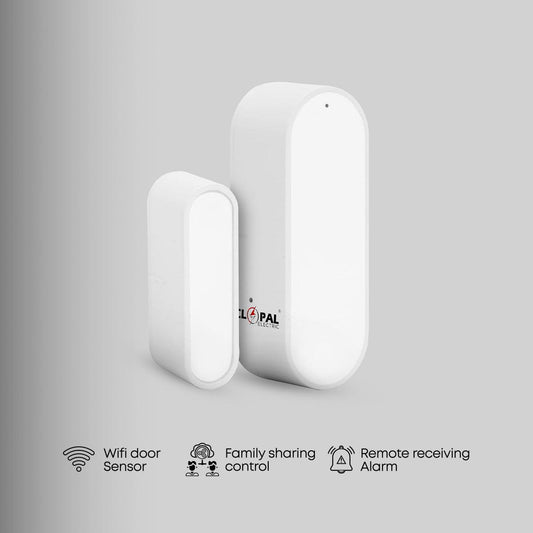 Clopal WiFi Door Sensor, Smart Window Door Sensor, Alexa Door Window Contact Sensor for Home Security, Door Open Detector with Alert Notification Compatible with Amazon Alexa, Google Assistant