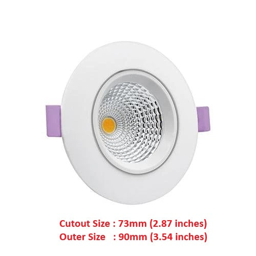 Clopal COB 5 watt Led SMD Round Spot Light 220V - Color - Natural