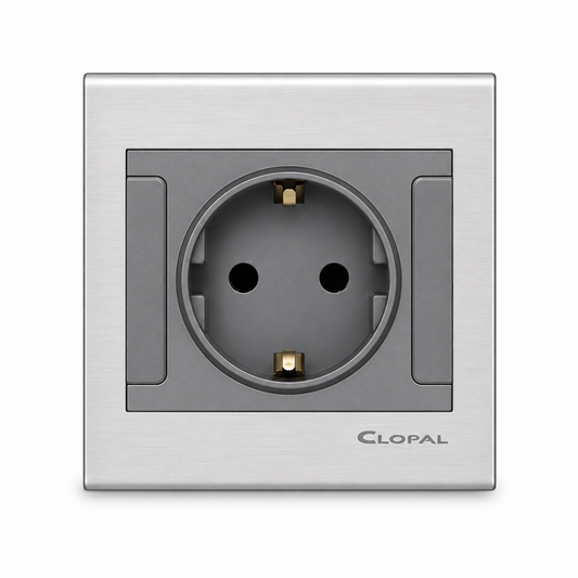 Clopal Elegant Grey Series Euro Socket Superior Quality