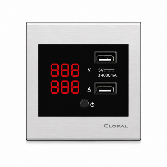 Clopal Elegant Grey Series USB Digital Display Superior Quality