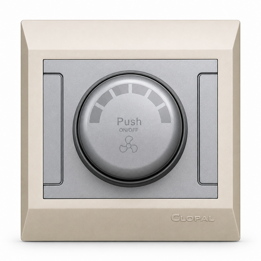 Clopal Golden Metalic Series Push Big Fan Dimmer Superior Quality