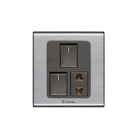 Clopal Inspire Series 2 switch + 1 socket Superior Quality