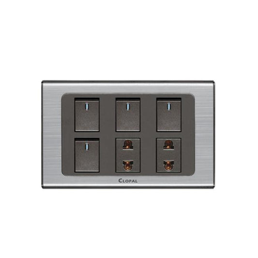 Clopal Inspire Series 4 switch + 2 socket Superior Quality