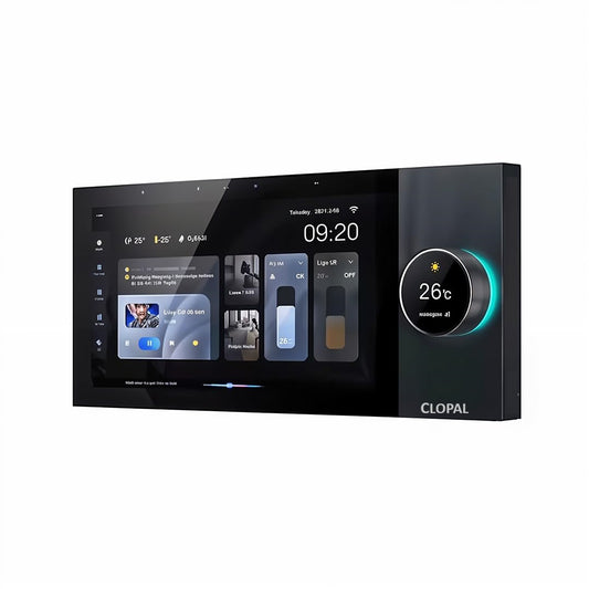 Clopal Smart Knob Wireless Home Control Panel – 6” Android Touch Screen with Zigbee Gateway & Voice Control