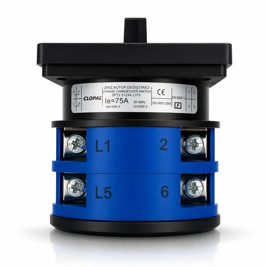 Clopal 75Amp 4 Phase Selector Switches Large - 4 Terminals