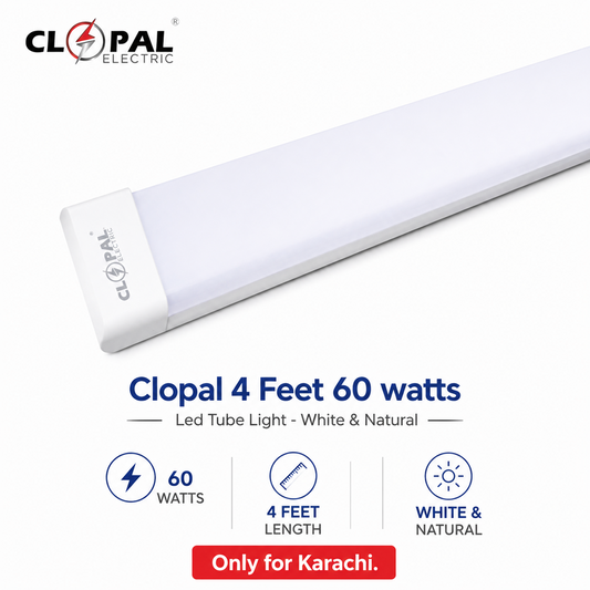 Clopal 4 Feet 60 watts Led Tube Light - Natural & White