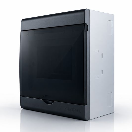 Clopal Distribution Box | 2 to 4 Ways | Surface Mounted | Circuit Breaker Box | Solar PV Compatible | Indoor Use