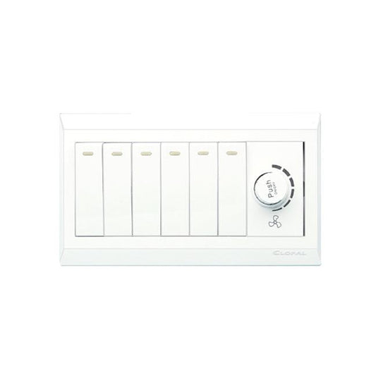 Clopal Pure White Series 6 + 1 Dimmer Superior Quality