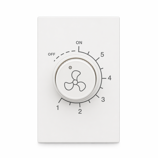 Clopal Pure White Series Separate Fan Dimmer Superior Quality