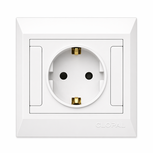 Clopal Pure White Series Euro Socket Superior Quality