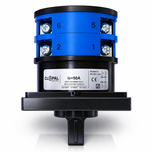Clopal 50Amp 4 Phase Selector Switches Small - 4 Terminals