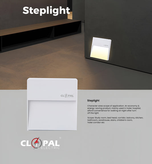 Clopal LED Stair Light Step Light Indoor / Outdoor Stair Step Light 220V