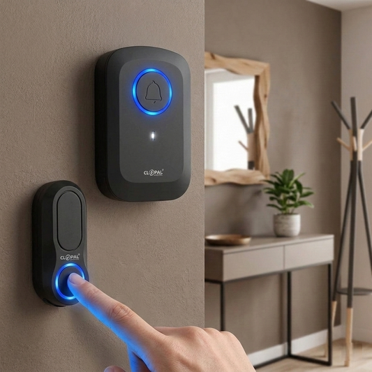 Clopal Wireless Doorbell with 38 Ringtones – Available in Black & White