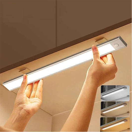 Clopal Wireless LED Motion Sensor Light, USB Rechargeable, for Kitchen Cabinet Bedroom Wardrobe, Closet