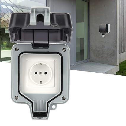 Waterproof Outdoor Socket Box 2 Hole Wall Electrical Switch Case Wall ...