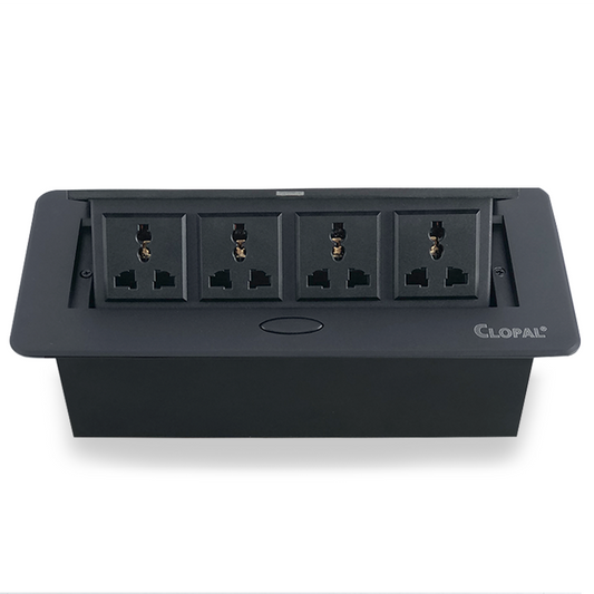 Technology Box, Conference Table Connectivity Hydraulic Pop Up Box Power Center with Multi Sockets & USB Charging