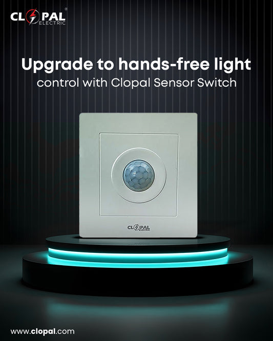 Clopal Motion Sensor Indoor Lighting PIR Occupancy Sensor Switch Wall Mounting Auto on/Off Lights