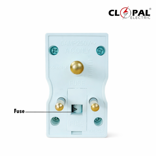 Clopal Multi Plug & Socket with Fuse Protection