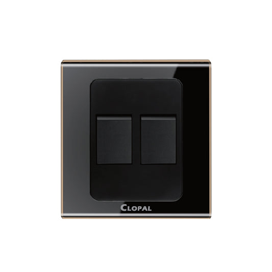 Clopal Black Series 2-Gang Switch Superior Quality