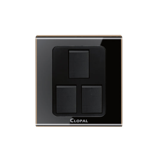 Clopal Black Series 3-Gang Switch Superior Quality