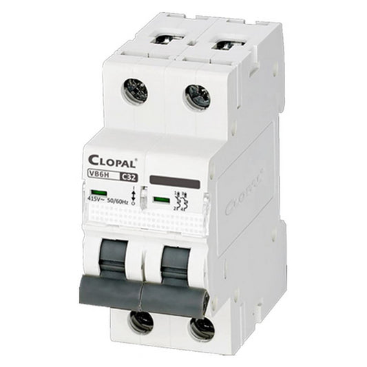 Clopal 32 Amp Safety Circuit Breaker Double Pole