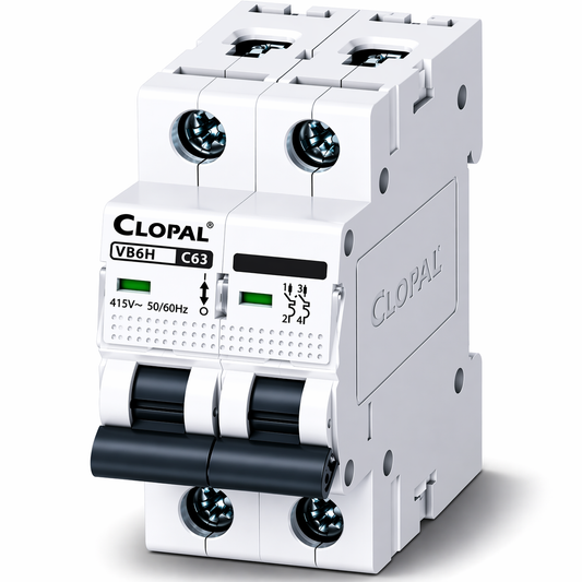 Clopal 63 Amp Safety Circuit Breaker Double Pole