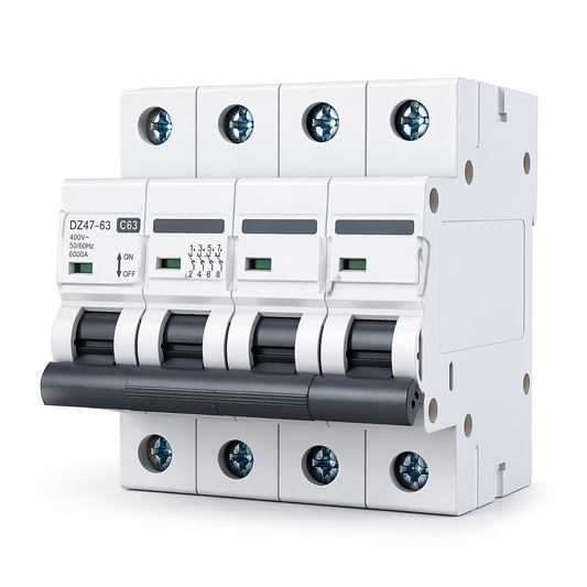 Clopal 63 Amp Safety Circuit Breaker Four Pole