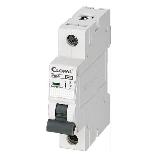 Clopal 20 Amp Safety Circuit Breaker Single Pole