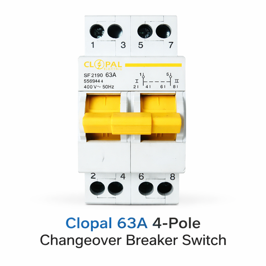 Clopal 63A 4-Pole Changeover Breaker Switch