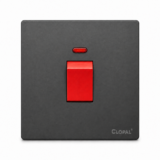 Clopal Space Series 20A Double Pole Switch Superior Quality