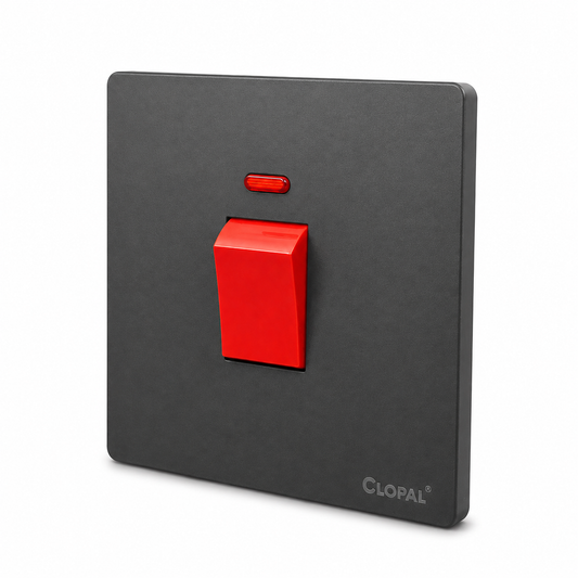 Clopal Space Series 20A Double Pole Switch Superior Quality