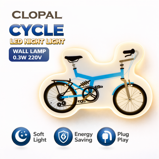 Clopal Cycle Led Night Light Wall Lamp 0.3W 220V