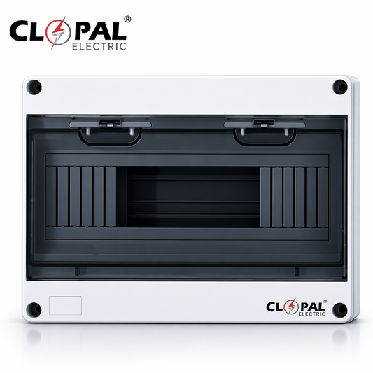 Clopal Waterproof Distribution Box | 5 & 12 Ways IP65 Rated | Surface Mounted | Circuit Breaker Box | Solar PV Compatible | Outdoor Use