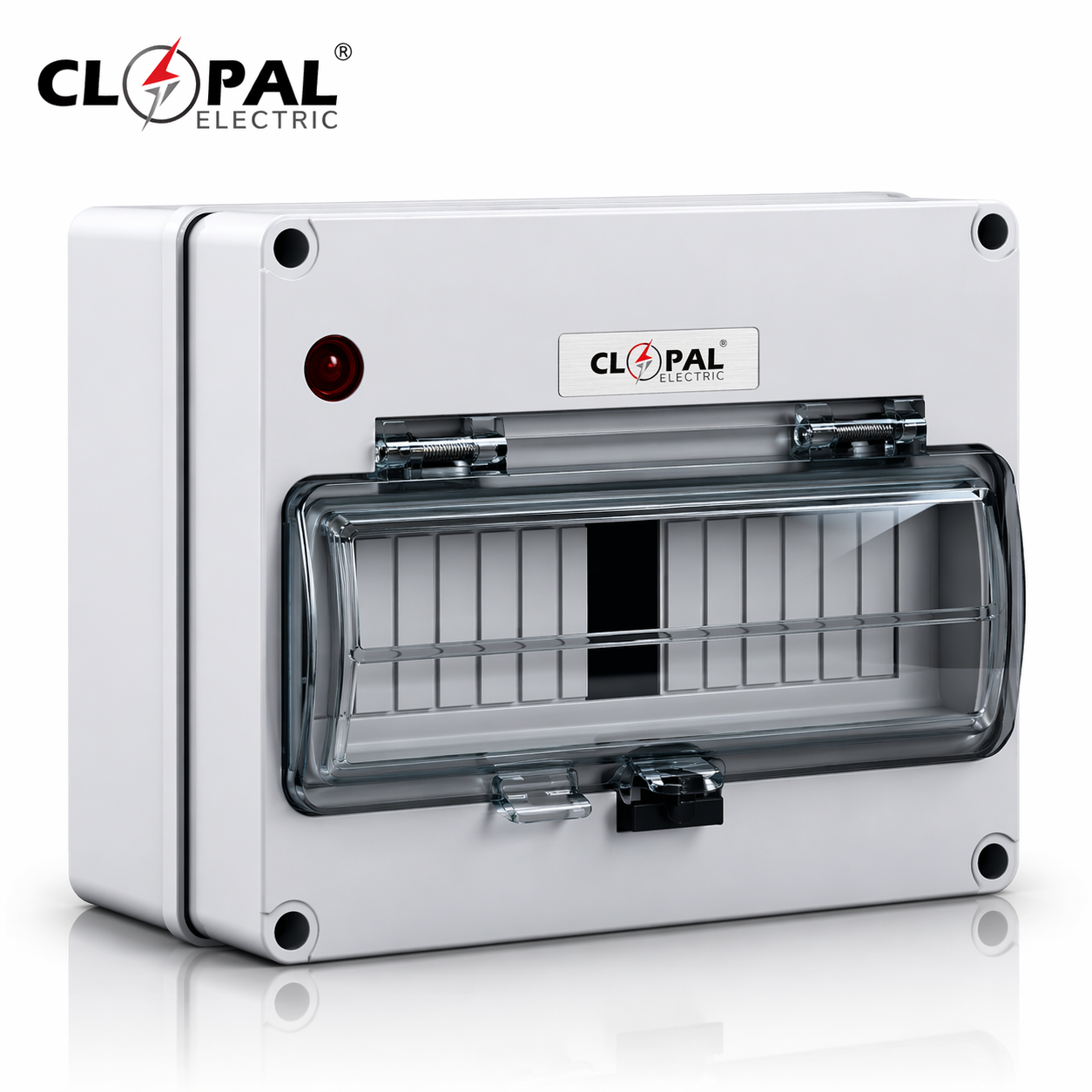 Clopal IP66 Waterproof Distribution Box Front View
