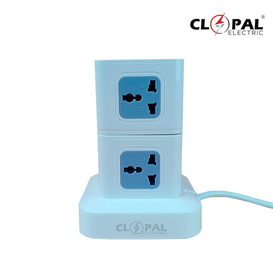 Clopal High-power USB Fast Charge 9 & 13 Ways Outputs Rubik’s Cube Power Strip Extension Socket